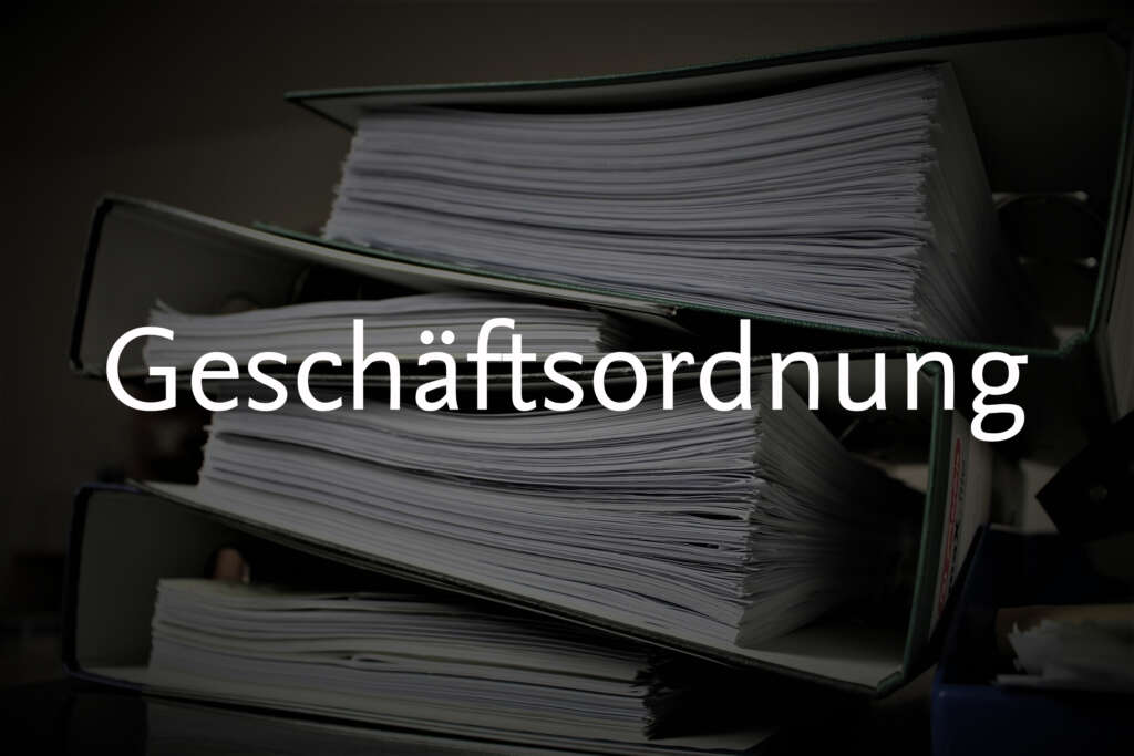 Geschäftsordnung